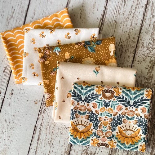 Clara Jane Fat Quarter Bundle 5 Print Fat Quarters Clara Etsy