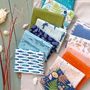 Tomales Bay by Katie O&#39;Shea Fat Quarter Fabric Wonders Bundle | Art Gallery Fabrics | Full Collection | 16 Prints