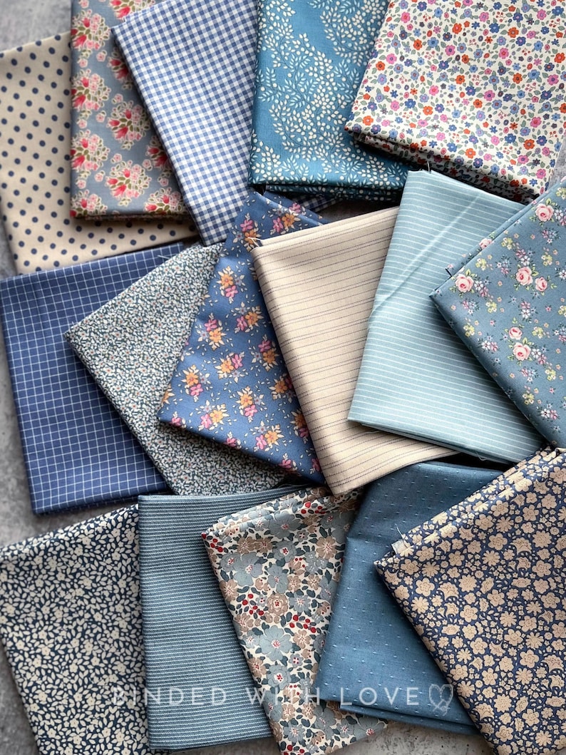 Creating Memories Summer Colorway by Tone Finnanger | Tilda Fabrics | 16 Cotton Fabrics | Fat Quarter Bundle | Half Yard Bundle | BUNDLE-245 image 5