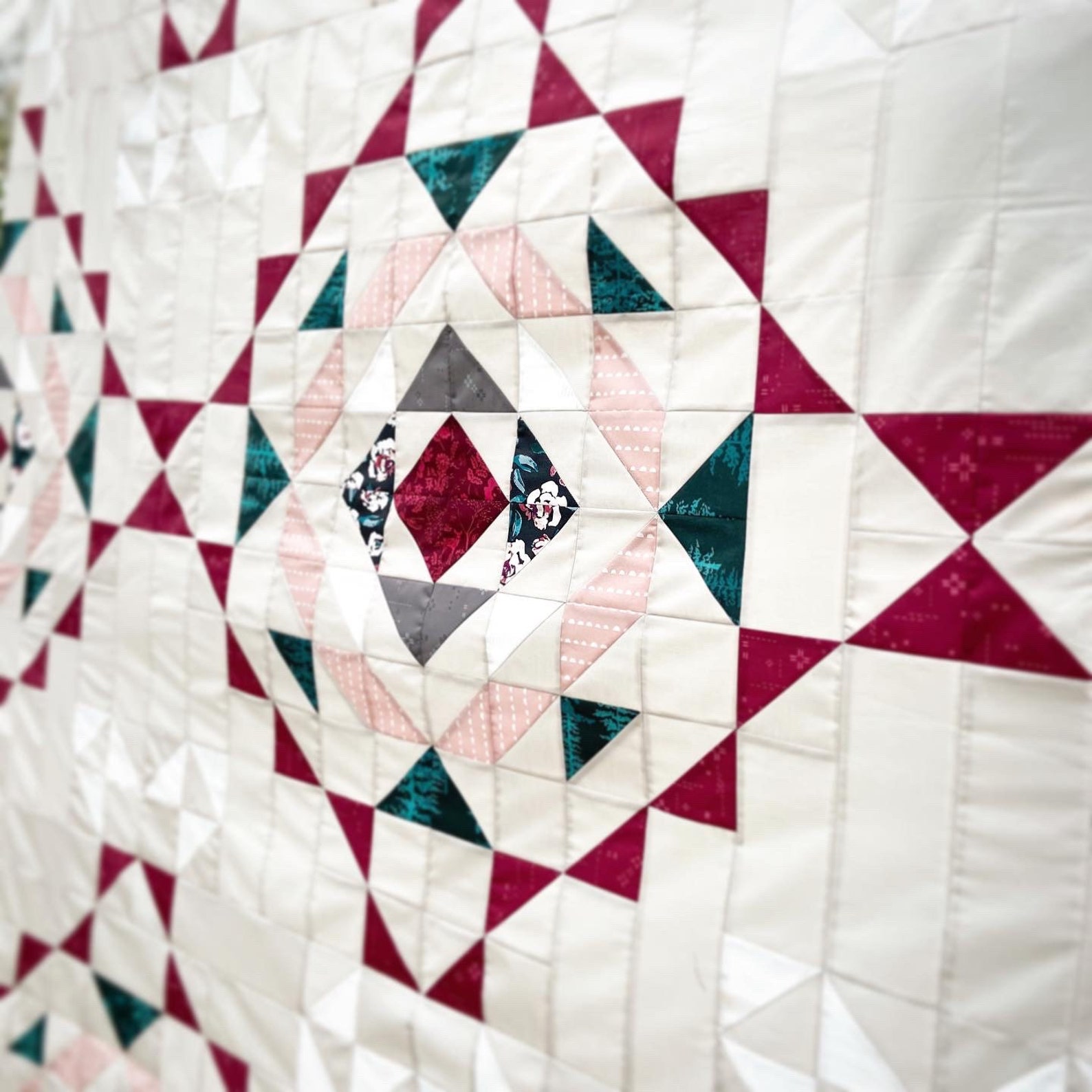 Vintage Lace Quilt Top Kit Pattern by Lo & Behold Stitchery Etsy