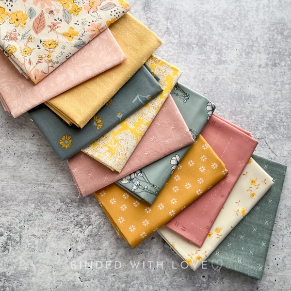 Curated Fat Quarter Bundle | 11 Fat Quarters | Hand Selected Quilting Bundle