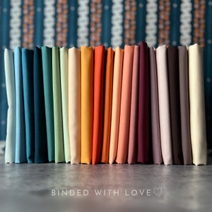 Signature Pure Solids Full Collection by Suzy Quilts | 20 Solids | Art Gallery Fabrics | Fat Quarter Bundle | Half Yard Bundle