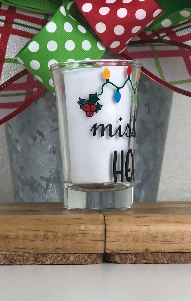 Christmas Shot Glasses Funny Christmas Shot Glasses Party Etsy