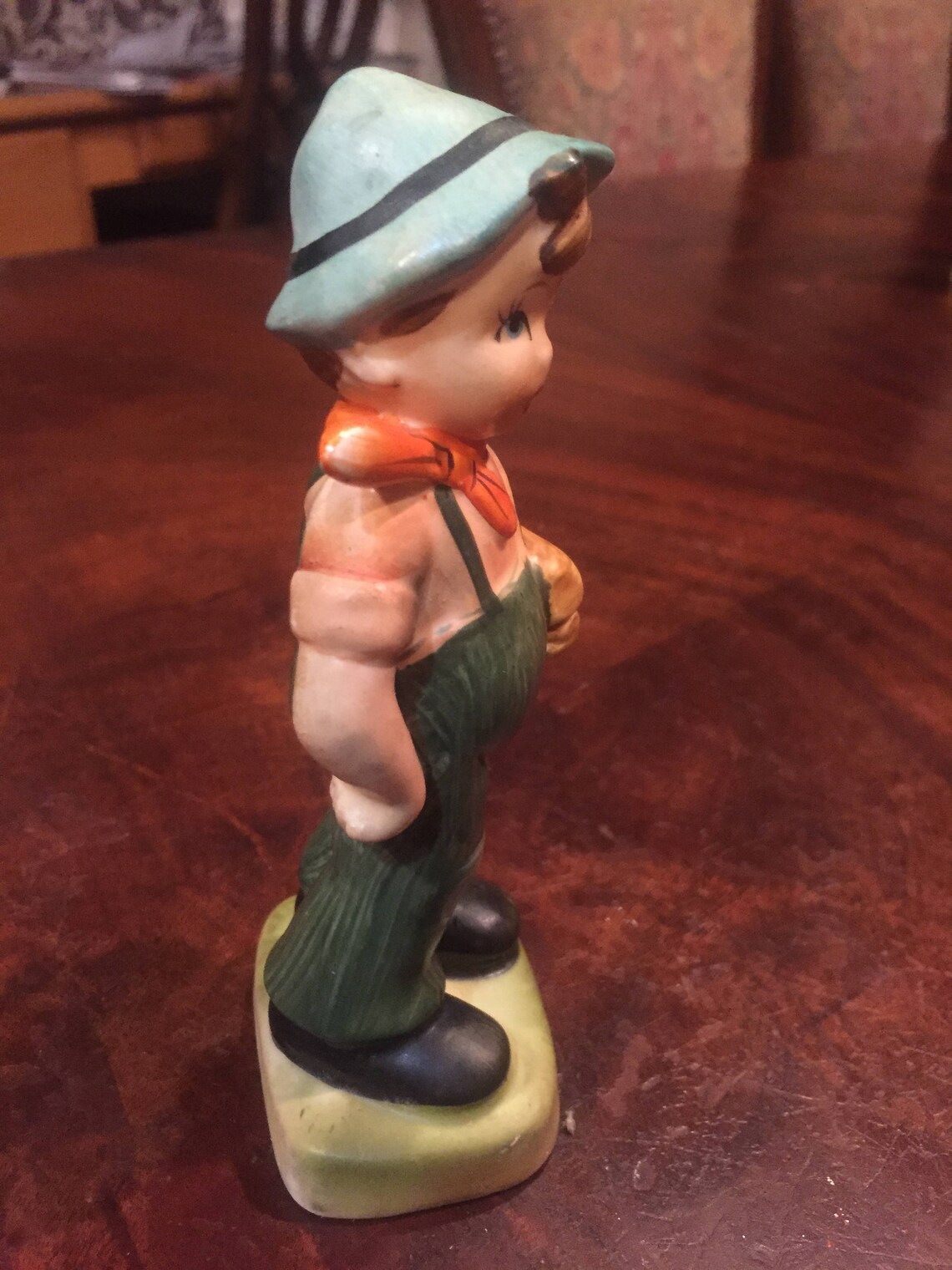 Napco Vintage Figurine Boy With Bread Etsy