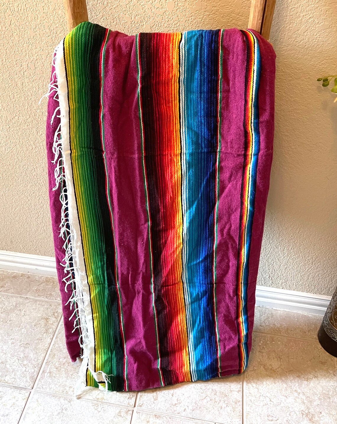 XL Serape Blanket Authentique Serape Made in Mexico Etsy