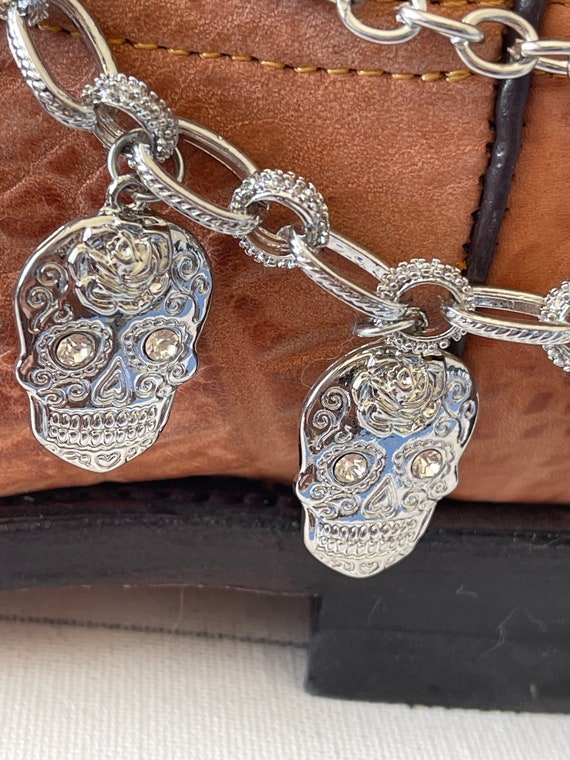 Boot Chain Jewelry Show Bracelet Anklet Skull Char