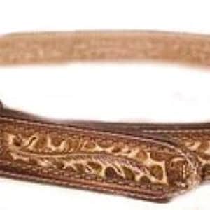 Vintage USA Hand made Leather Belt Tooled Leaves Metal One Spike Buckle Snap Off Western Cowboy Cowgirl Belts sz 40