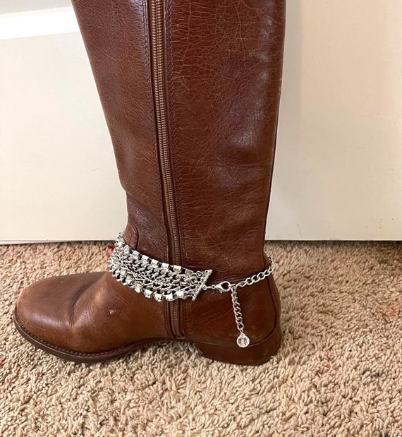 Boot Chain with Multiple Strands Straps Biker Cur… - image 3