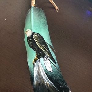 Hand Painted Eagle Feathers - Etsy display picture 1