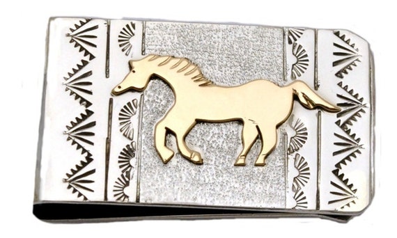 Handmade Vintage Hand Crafted Native American Navajo Money Clip