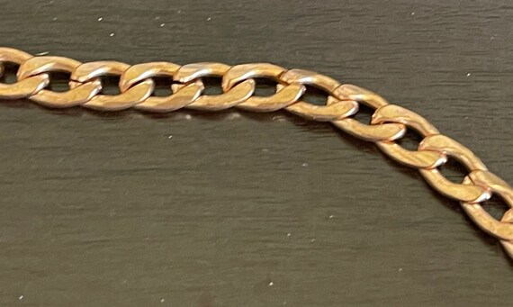 Solid Copper Link Chain Bracelet sz 9" for Arthri… - image 2