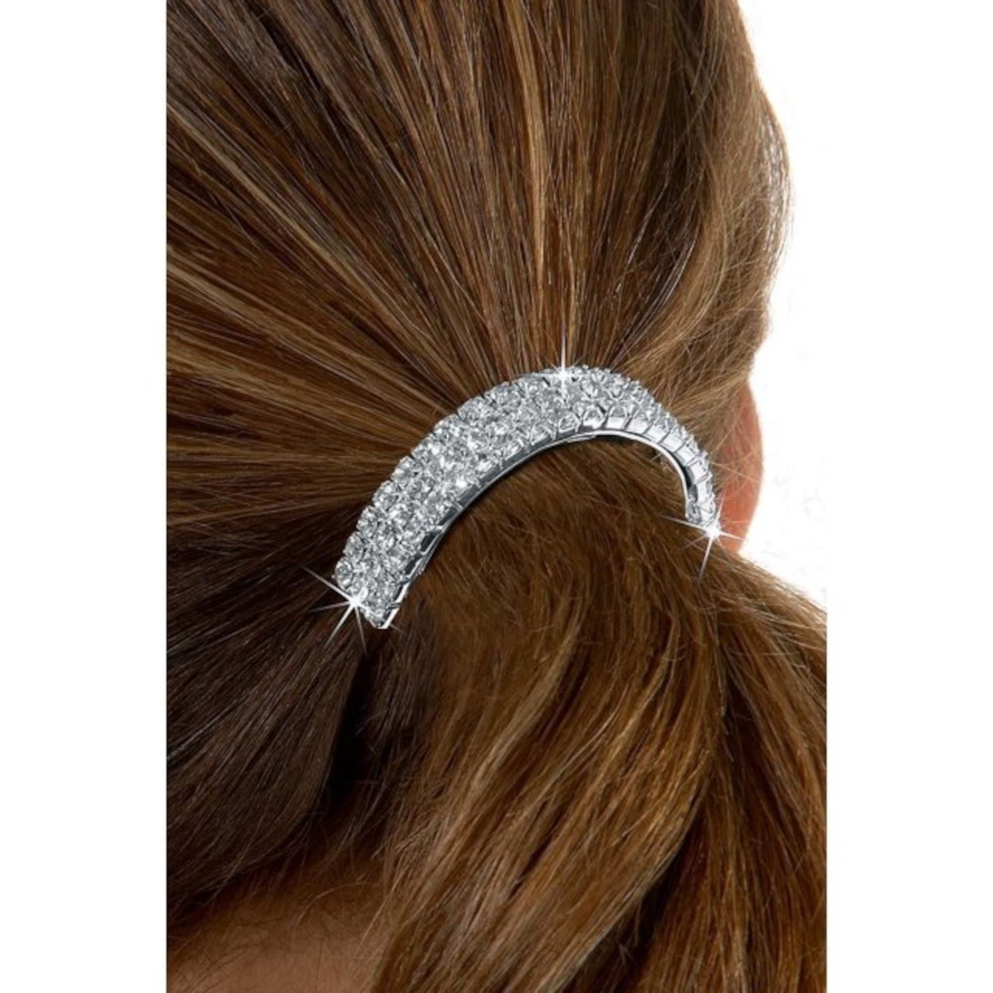 Glamorous Rhinestone Tassel Hair Clip - Sparkly Evening Accessory Long Rhinestone Hair Chains 8-Piece Set - Crystal Tassel  main image 4