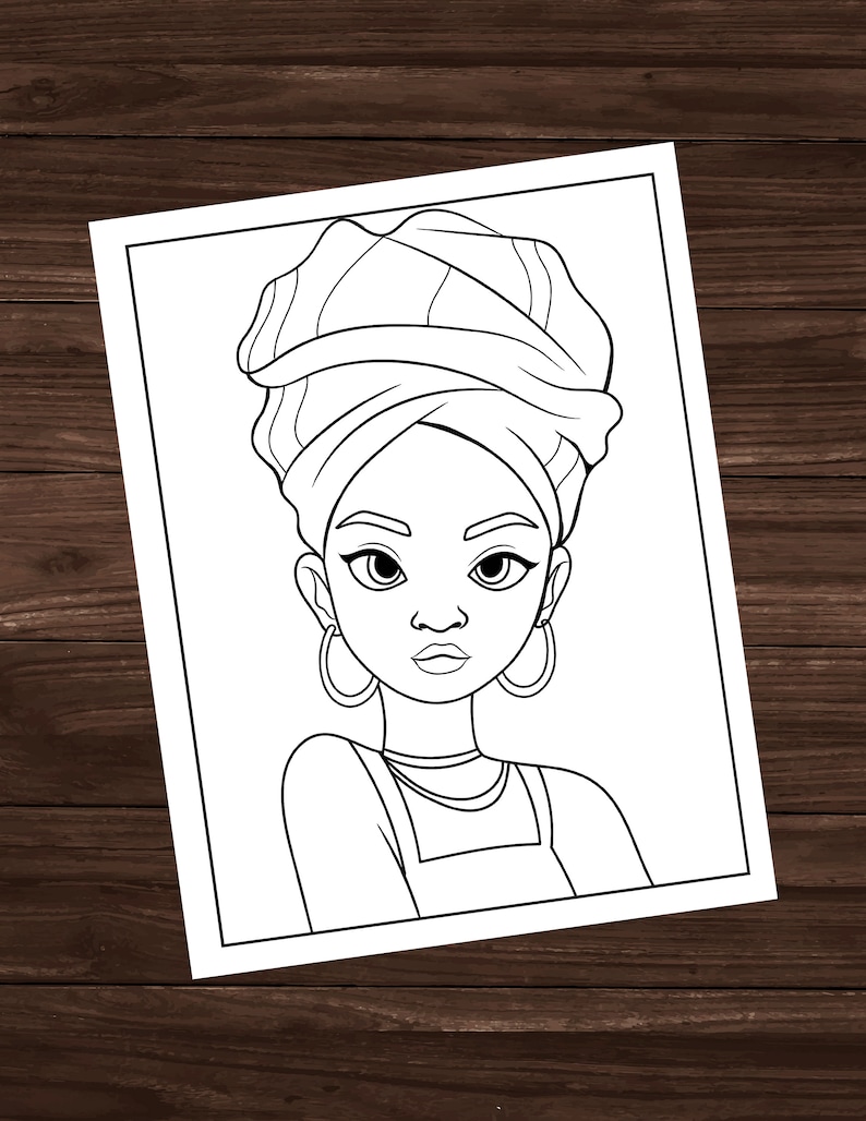 Black Girl Coloring Pages Printable Pdf Free