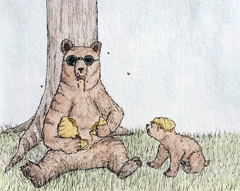 Honey Bears Greeting Card