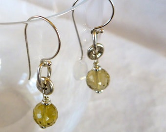 Sparkle in these Citrine Earrings on Sterling Silver