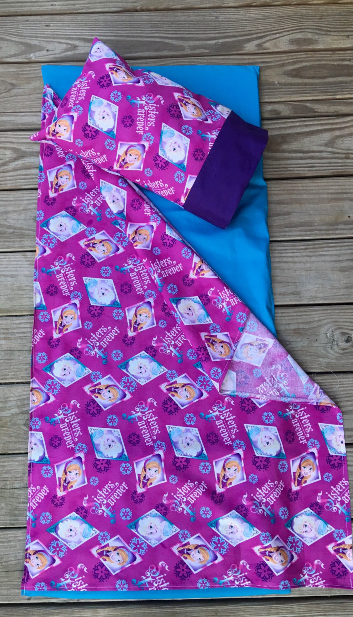 Kindermat Covers With Attached Blanket and Pillowcase. FROZEN Kindermat