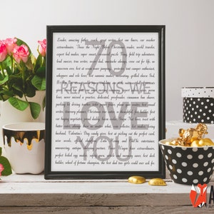 70 Gründe zum Geburtstag Druck - 70 Gründe, die wir lieben - Digitaler Download - Custom Design