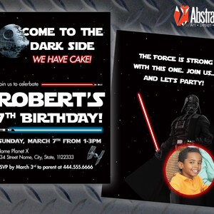 Star Wars Invitation - Personalized Birthday Invitation - Download Invitation