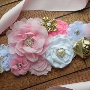 flower belt for baby shower