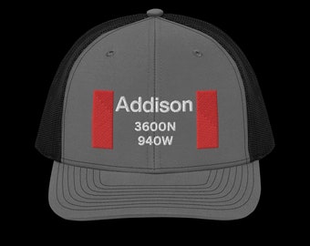Chicago CTA Red Line Addison-Hut | L Zug Trucker Cap | Chicago Tunnelzug