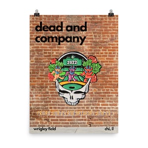 Dead & Company- Chicago - Wrigley Field - June 2022 - Wall Art Poster 18x24 - Chicago Print