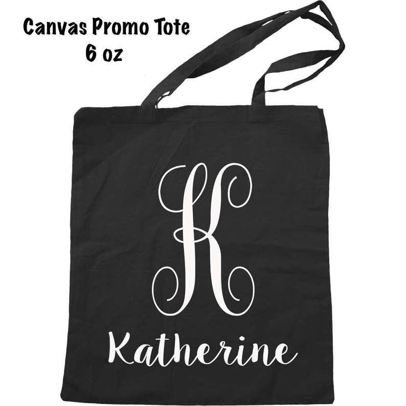 Monogrammed Tote Initial Tote Bag Personalized Bag Monogrammed Bag Custom Name Tote Bag Personalized Tote Bag Custom Bag