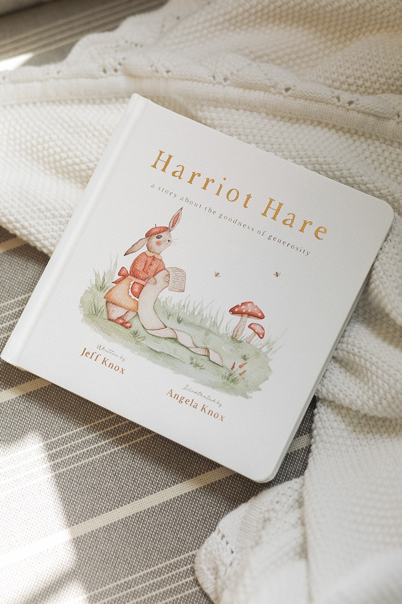 Harriot Hare: A Story about the Goodness of Giving by Jeff and Angela Knox, Baby Board Book, Children's Books, Children's Gifts image 6