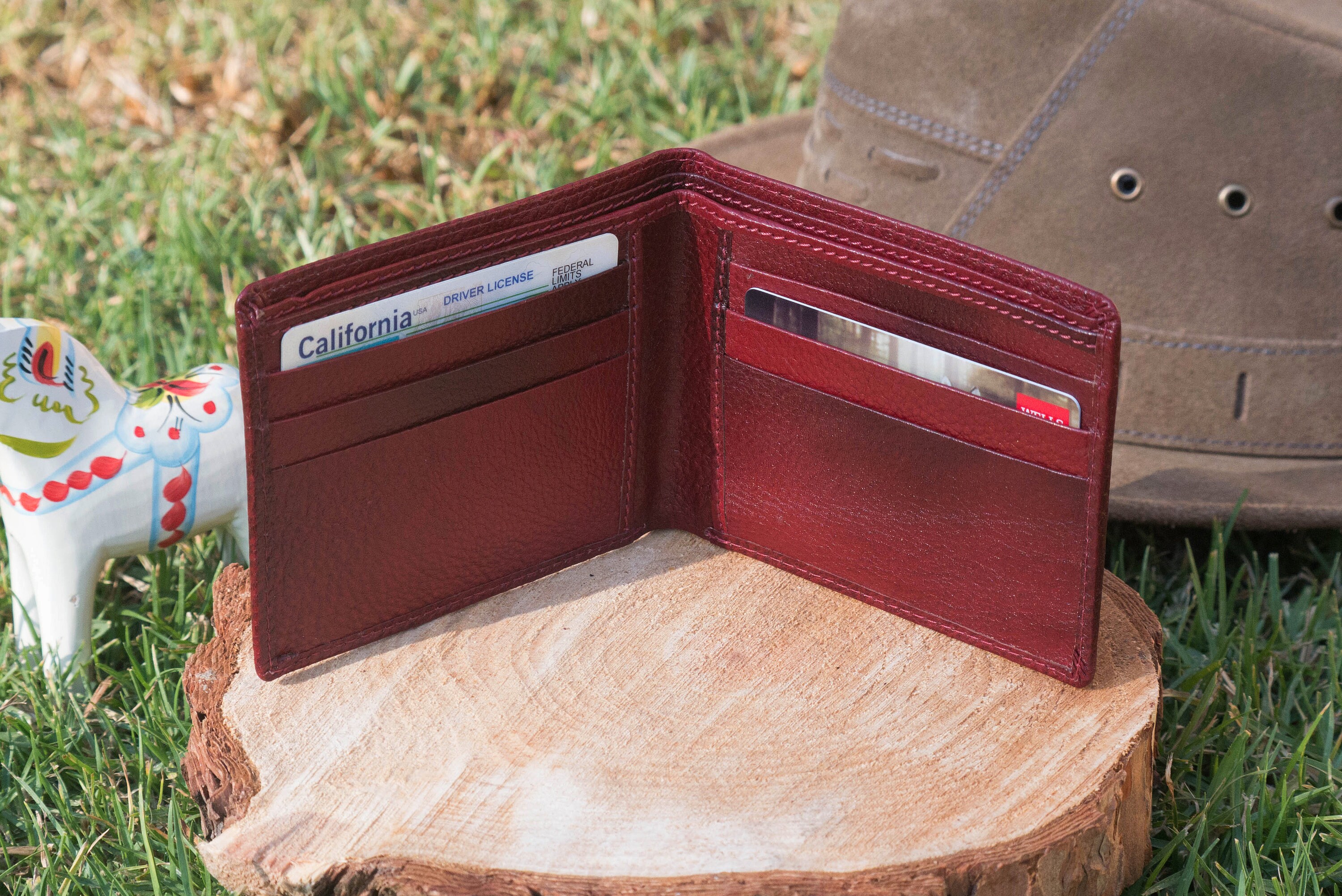 CHERRY LOS ANGELES Full-Grain Leather Cardholder for Men