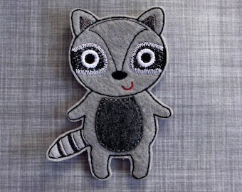 FaZoo Friend Raccoon Felt Doll ITH Embroidery Design