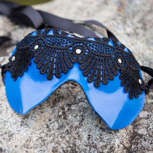 Victorian leather blindfold