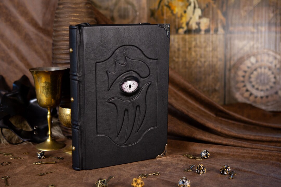 Large Black Eye of the Occult Leather Journal, Artist Sketchbook ...