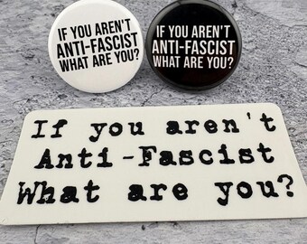 Anti-Fascist Sticker & Button Pack - Political Activism