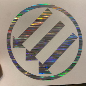 Holographic -  Anti Fascist Vinyl Decal Sticker Iron Front - Antifa