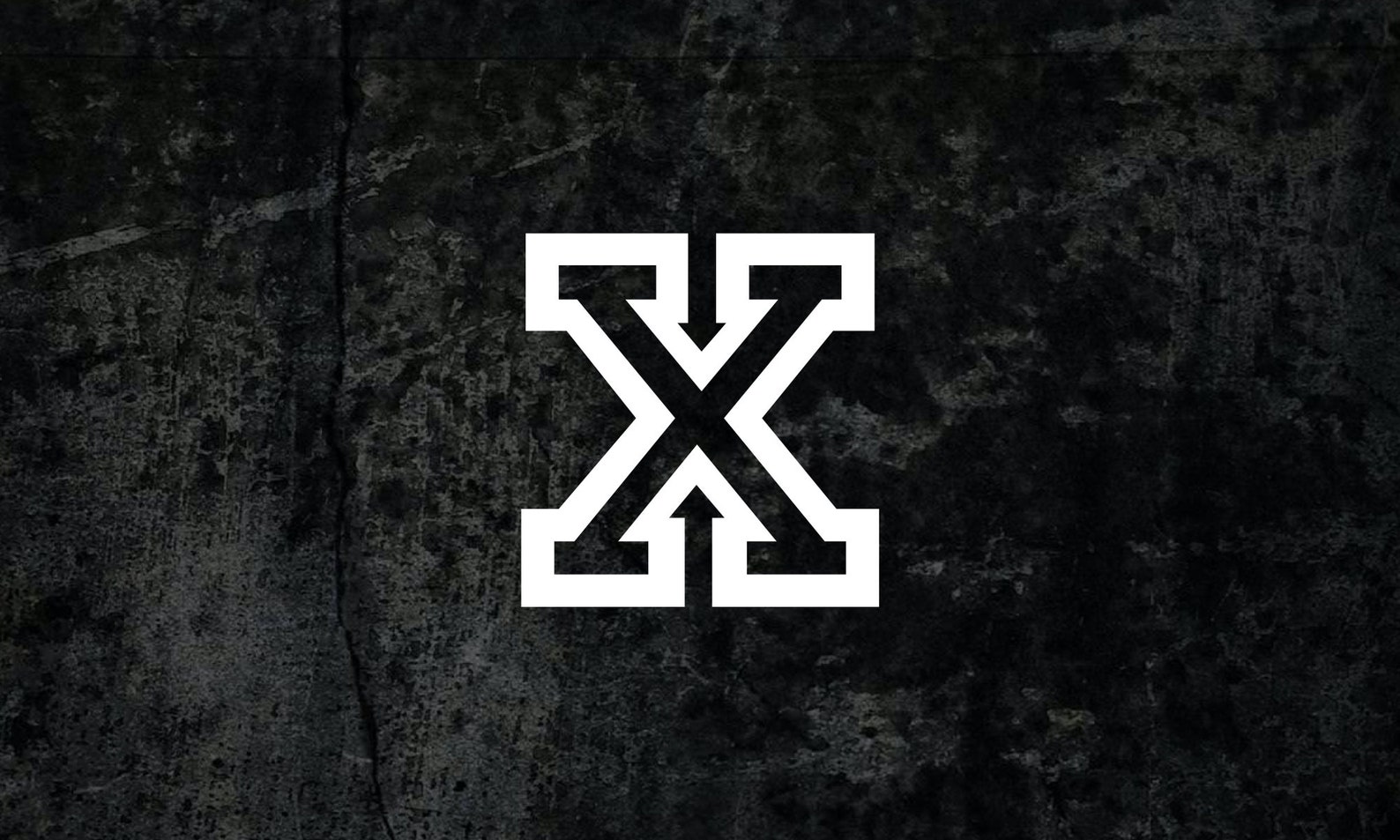X Straight Edge Vinyl Decal Etsy