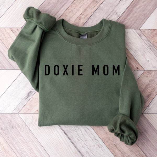 Doxie mom Sweatshirt, T-shirt or Hooded Sweatshirt , Dog mom UNISEX SWEATER, Dog mom Sweatshirt, Gift for dog mom, Dog mom shirt, Doxie mom