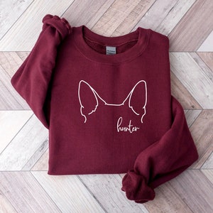 Custom German Shepherd mom ears UNISEX Sweatshirt, Unisex Shirt or Hooded Sweatshirt, Dog mom, Gift for dog mom, German Shepherd