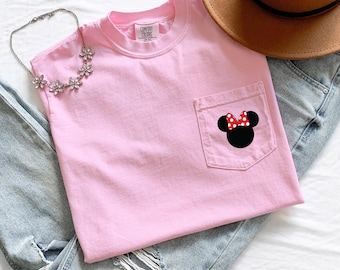 Minnie POCKET UNISEX shirt, Minnie shirt, Disney inspired shirt, Park shirt