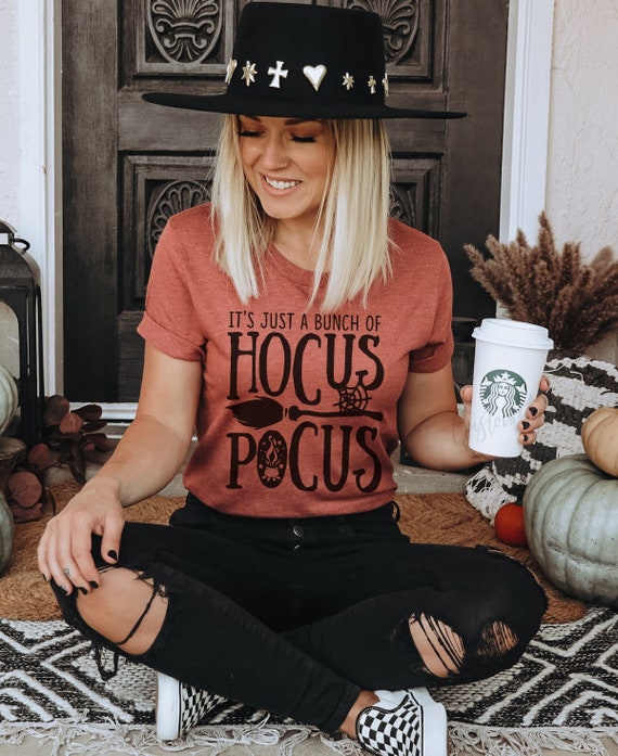 Hocus Pocus with broom UNISEX shirt, hocus pocus shirt, unisex shirt, halloween shirt
