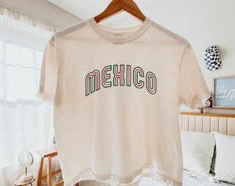 Mexico world cup Comfort color crop shirt, world cup shirt, mexico shirt