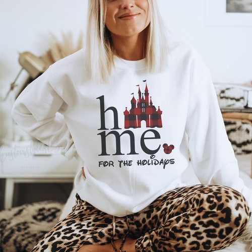 Home for the Holidays UNISEX Sweatshirt , Christmas crewneck,Disney inspired,Disney inspired sweatshirt,Disney Christmas sweatshirt