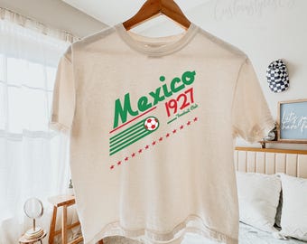 Mexico Comfort Colors crop Shirt, World Cup 2026 Soccer Shirt