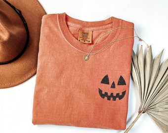 Halloween Pumpkin UNISEX shirts, Pumpkin Face shirt, Jack O&#39; Lantern tshirt, Halloween tshirt