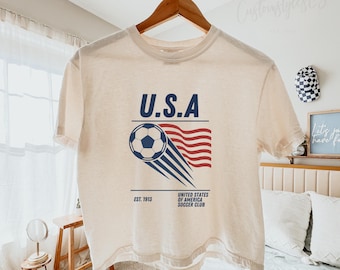 USA Comfort Colors crop Shirt, World Cup 2026 Soccer Shir, USA world cup shirt, World Cup shirt