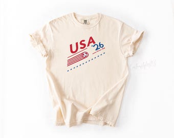 USA Shirt, comfort color T-shirt, World Cup 2026 Soccer Shirt