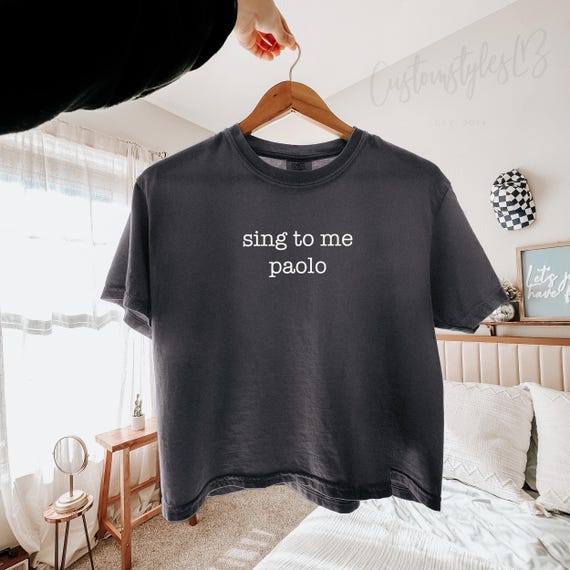 sing to me paolo shirt, lizzie mcguire shirt, lizzie concert, trendy shirt, 2000s tshirt