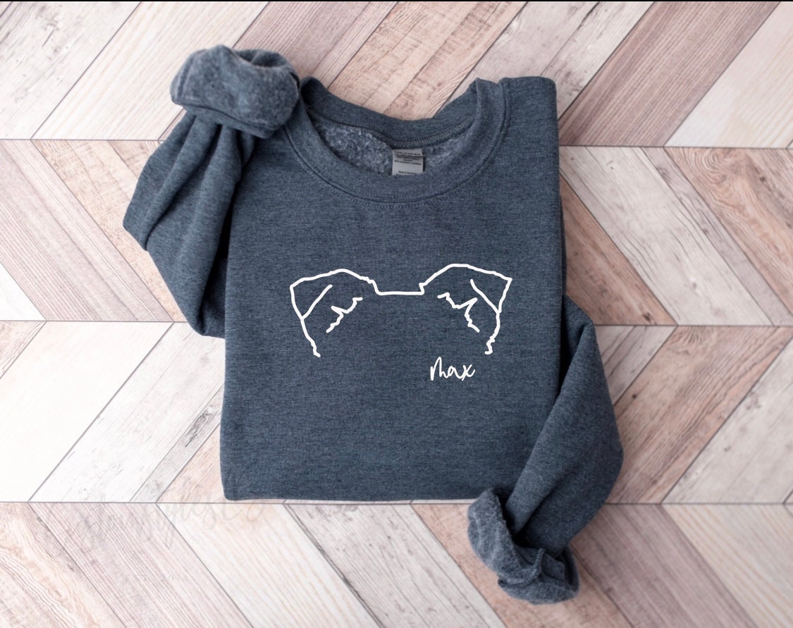 Waakbordje Compact | Hier waak ik | Bordercollie | Border Collie | Zwart/ grijs
