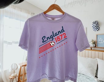 England Comfort Colors crop Shirt, World Cup 2026 Soccer Shirt