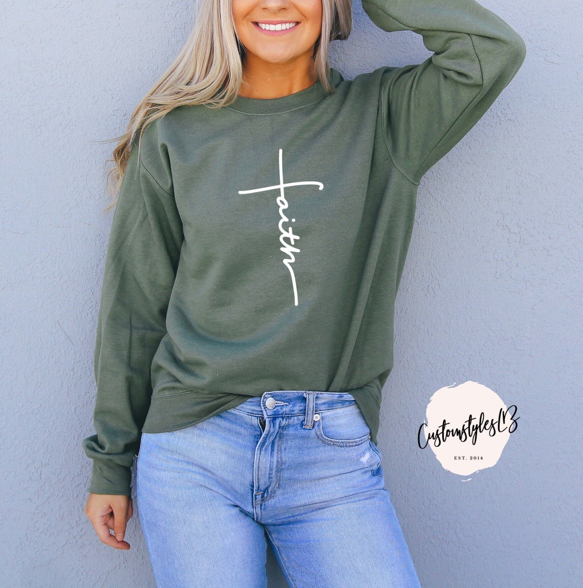 Faith UNISEX SWEATER, Faith Sweatshirt, Religious Sweatshirt, Christian ...