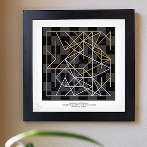 Chess Wall Decor | Queen&#39;s Gambit Netflix Series | Chess Art | Chess Decorations | Chess Poster | The Art of Chess