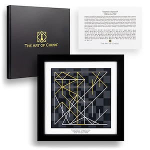 Chess Gift Box *Special | Kasparov&#39;s Immortal | Chess Wall Art | Chess Decorations | Chess Poster | The Art of Chess